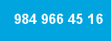 984 966 45 16 984 966 45 16
